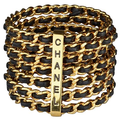 chanel clip on bracelet|Chanel vintage bracelet.